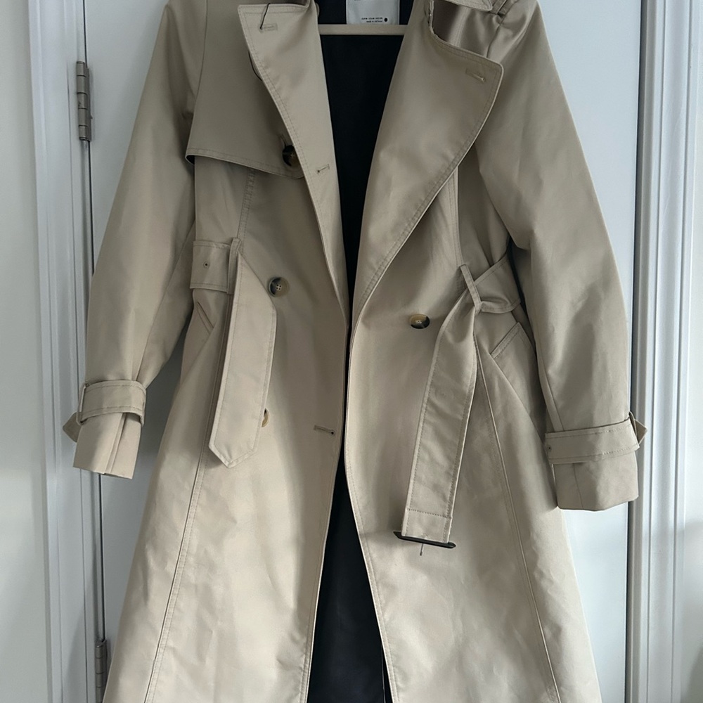 NWOT Zara Tan Trench Coat